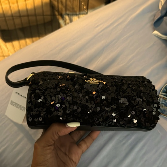 Coach Sequin small bucket purse - Picture 1 of 6